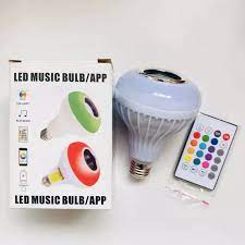 Charkee Wireless LED Music Smart Bulb with Bluetooth Speaker DJ Lights Remote